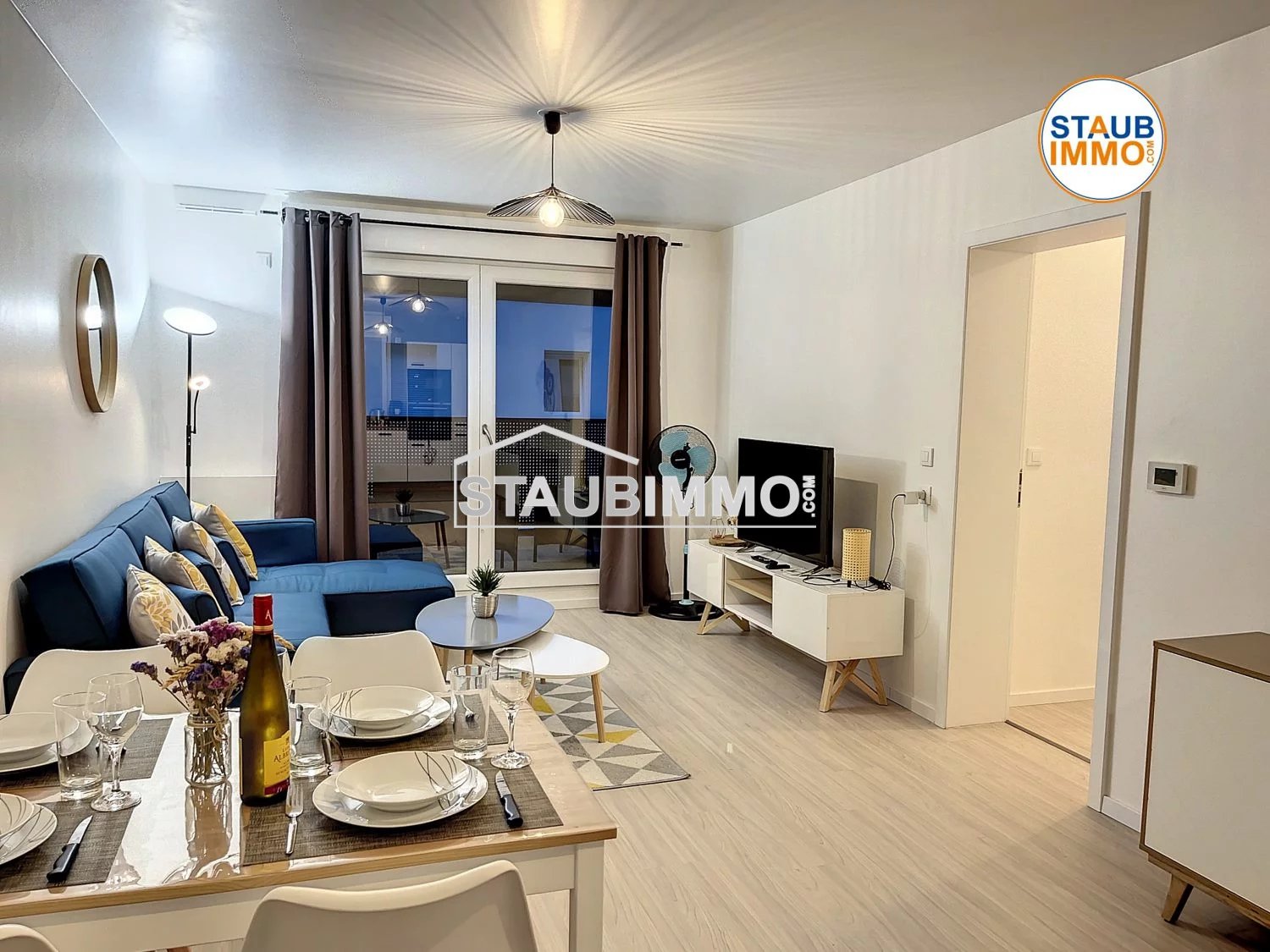 Saint-Louis, appartement 3 pièces de 61 m² avec cave et une pl