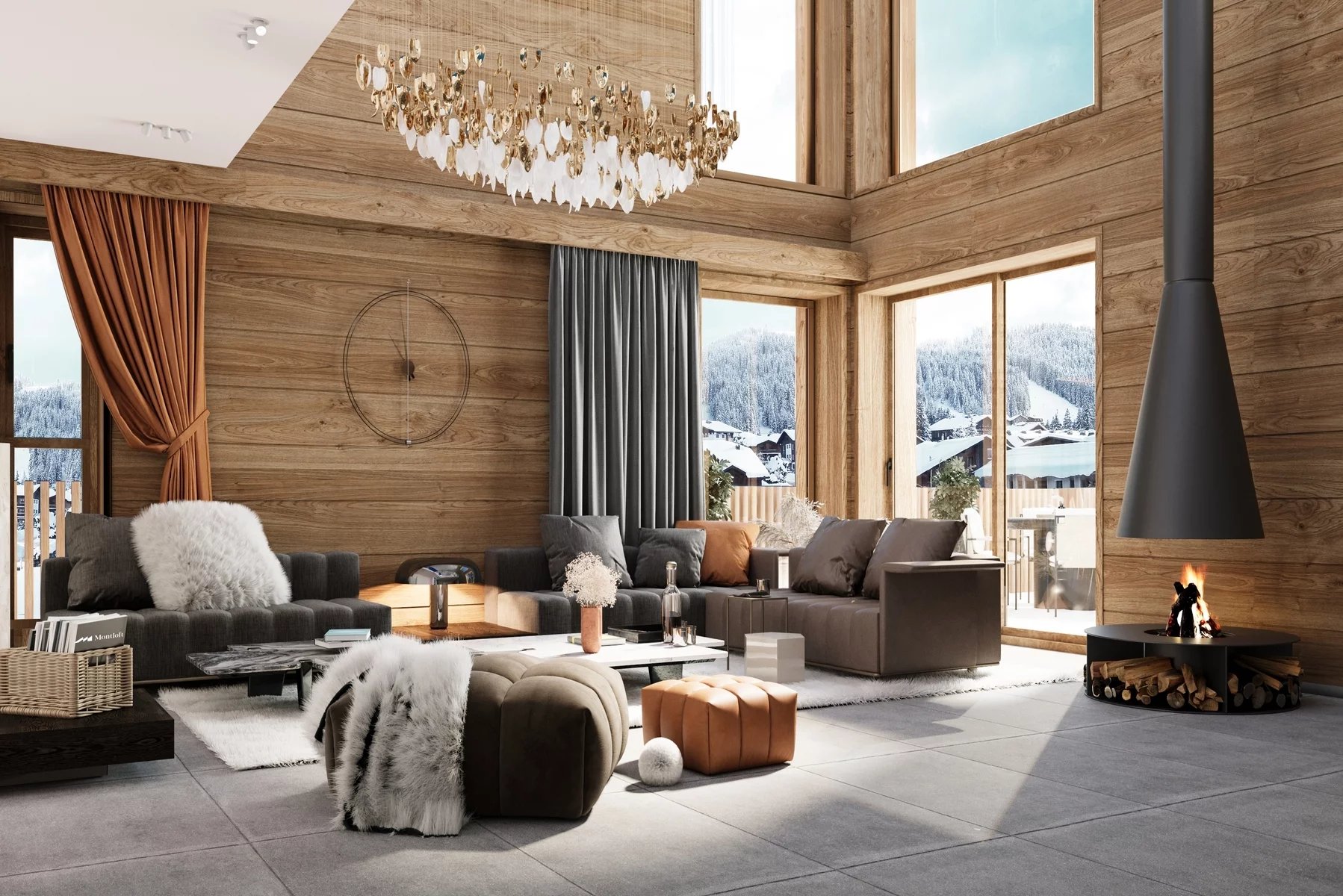 LES GETS - Luxury duplex new build 4 bedroom apartment in Les Gets Accommodation in Chamonix