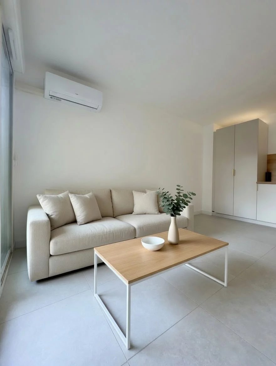 NICE  - BAS RIQUIER - STUDIO - BALCON - RENOVE