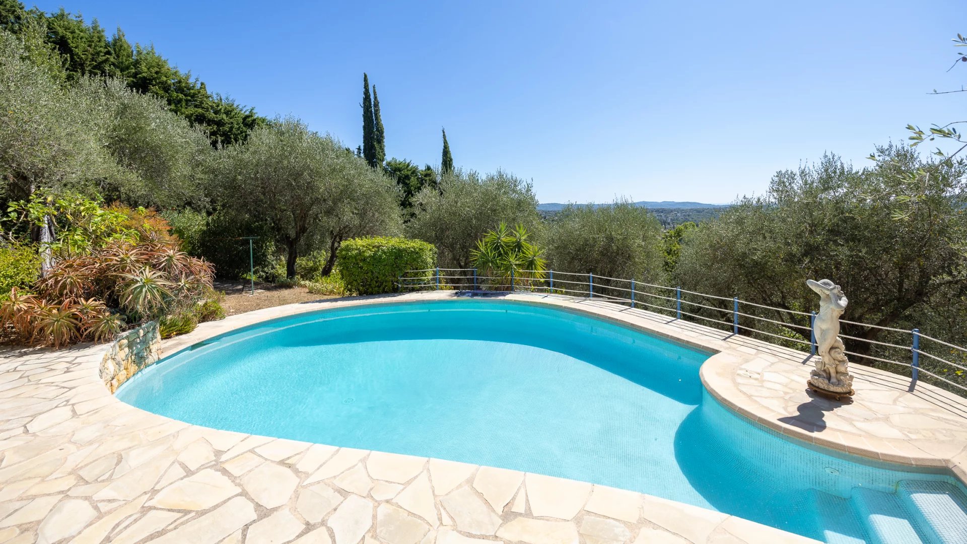 Architect-designed villa with sea view and olive grove