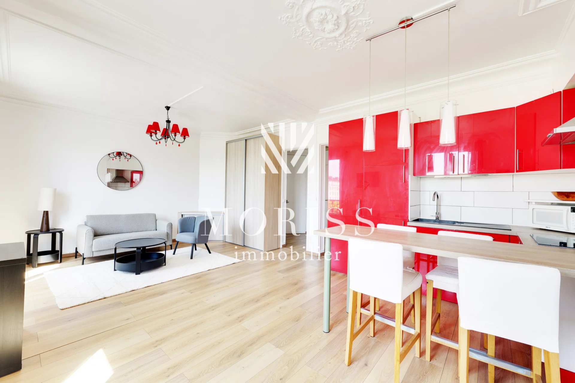 APPARTEMENT 3 PIÈCES / 55M2 / SQUARE DE GEYTER  / VUE DÉGAGÉE / - Image Array