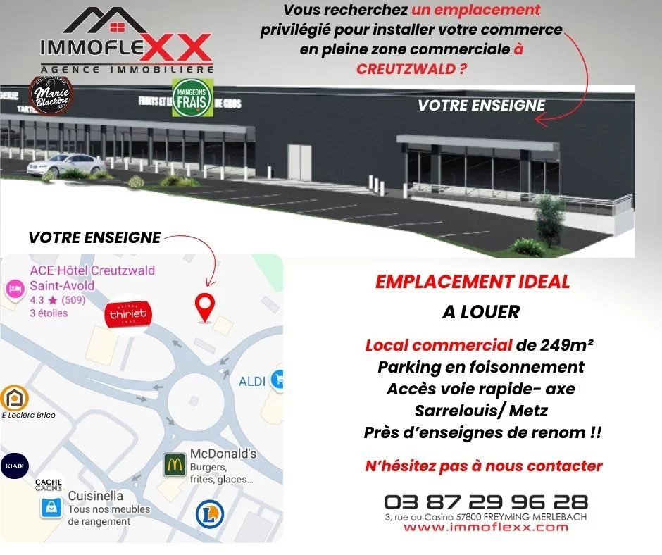 Location Local commercial Creutzwald