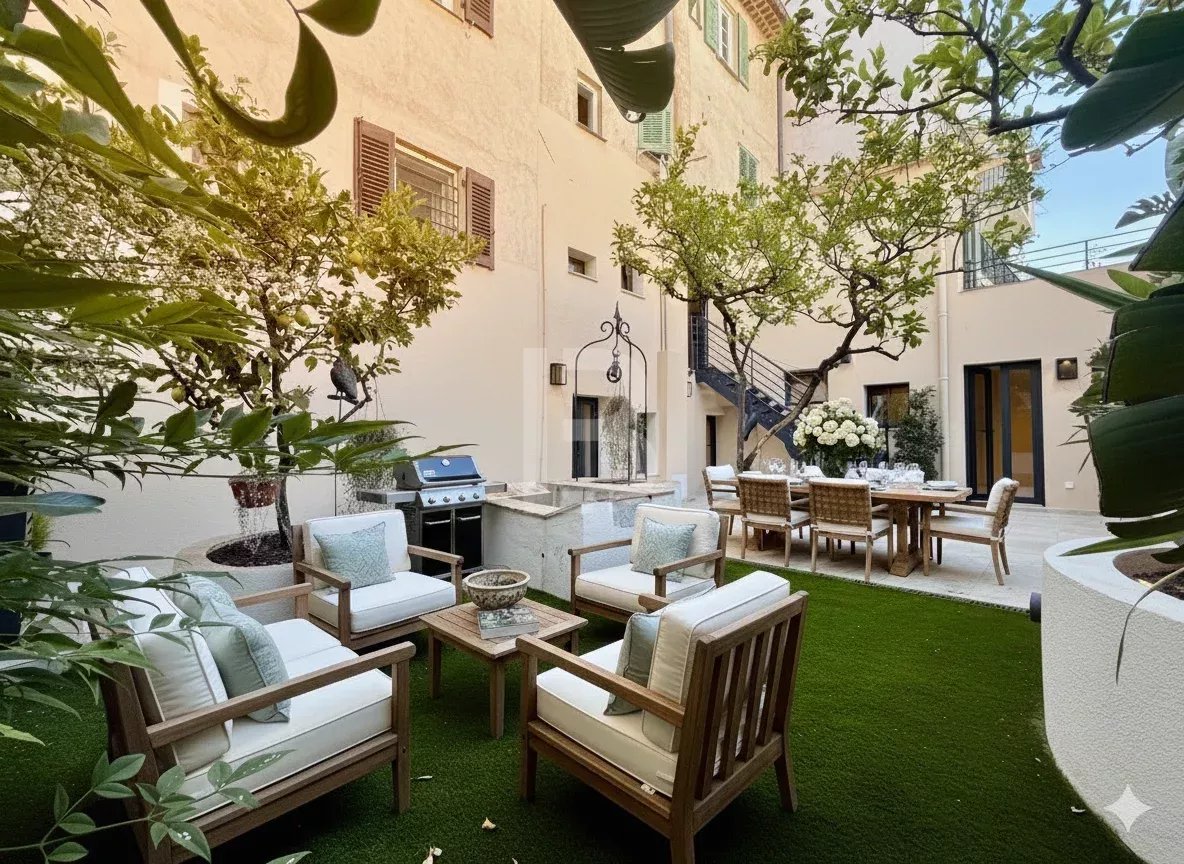 Rare sur le marché : Élégant duplex avec jardin au cœur du Vieil Antibes