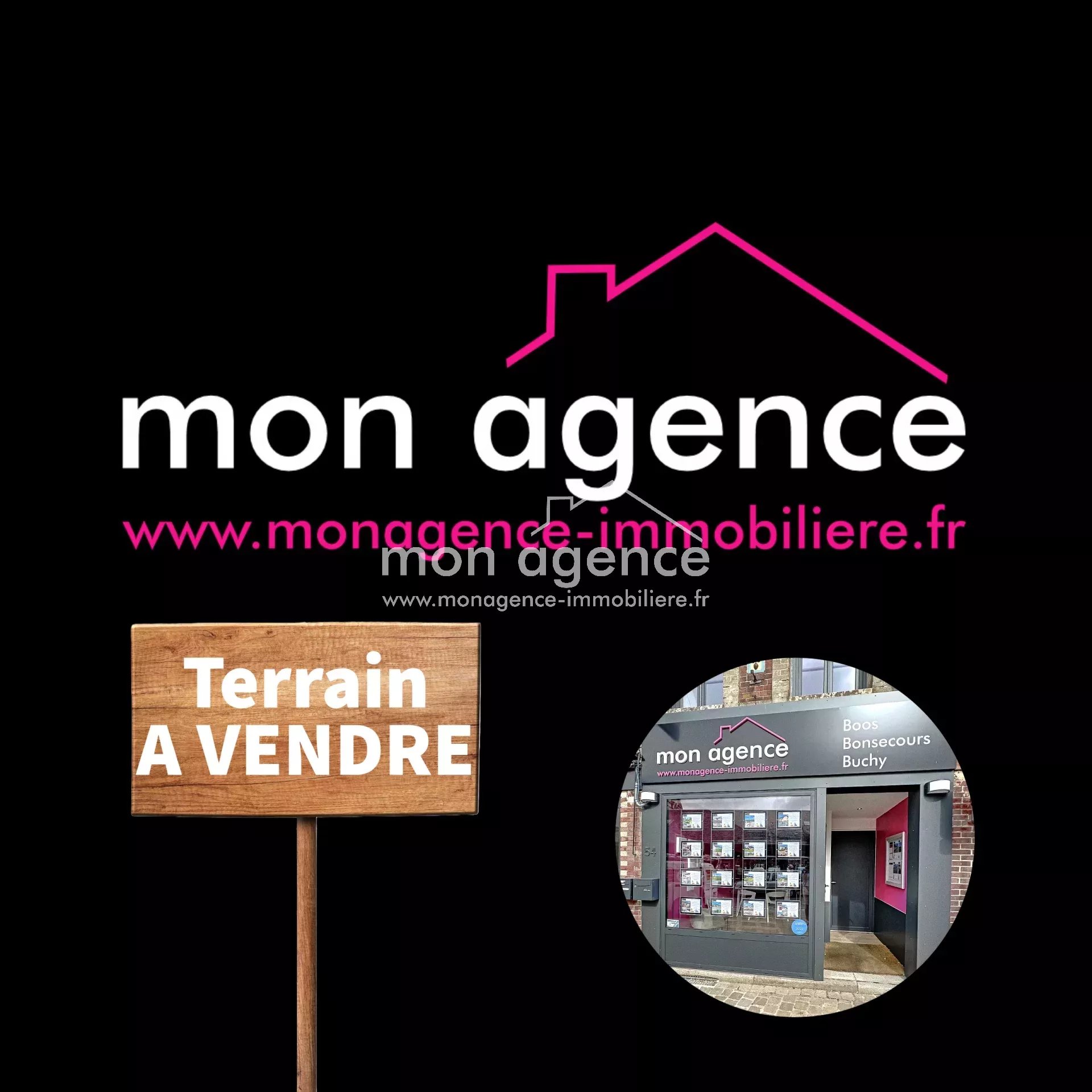À Sainte Croix sur Buchy 76750, terrain constructible de 1000m²