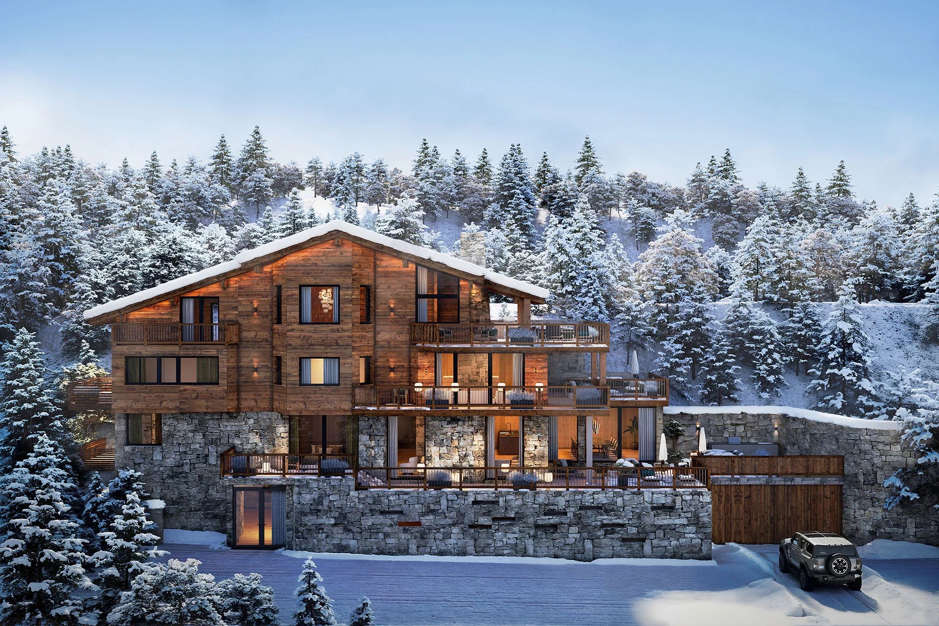 5.5-room new-build flat in a mountain paradise
