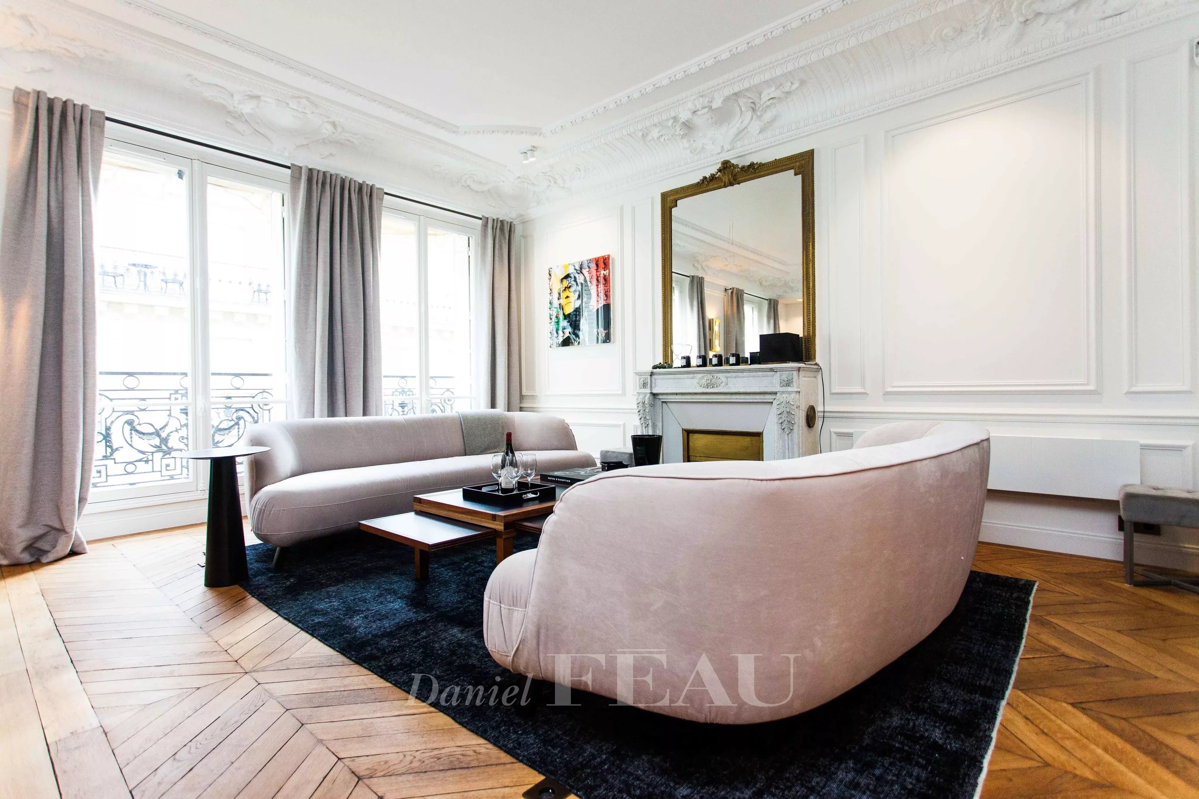 Salon Parquet Cheminée Carrelage