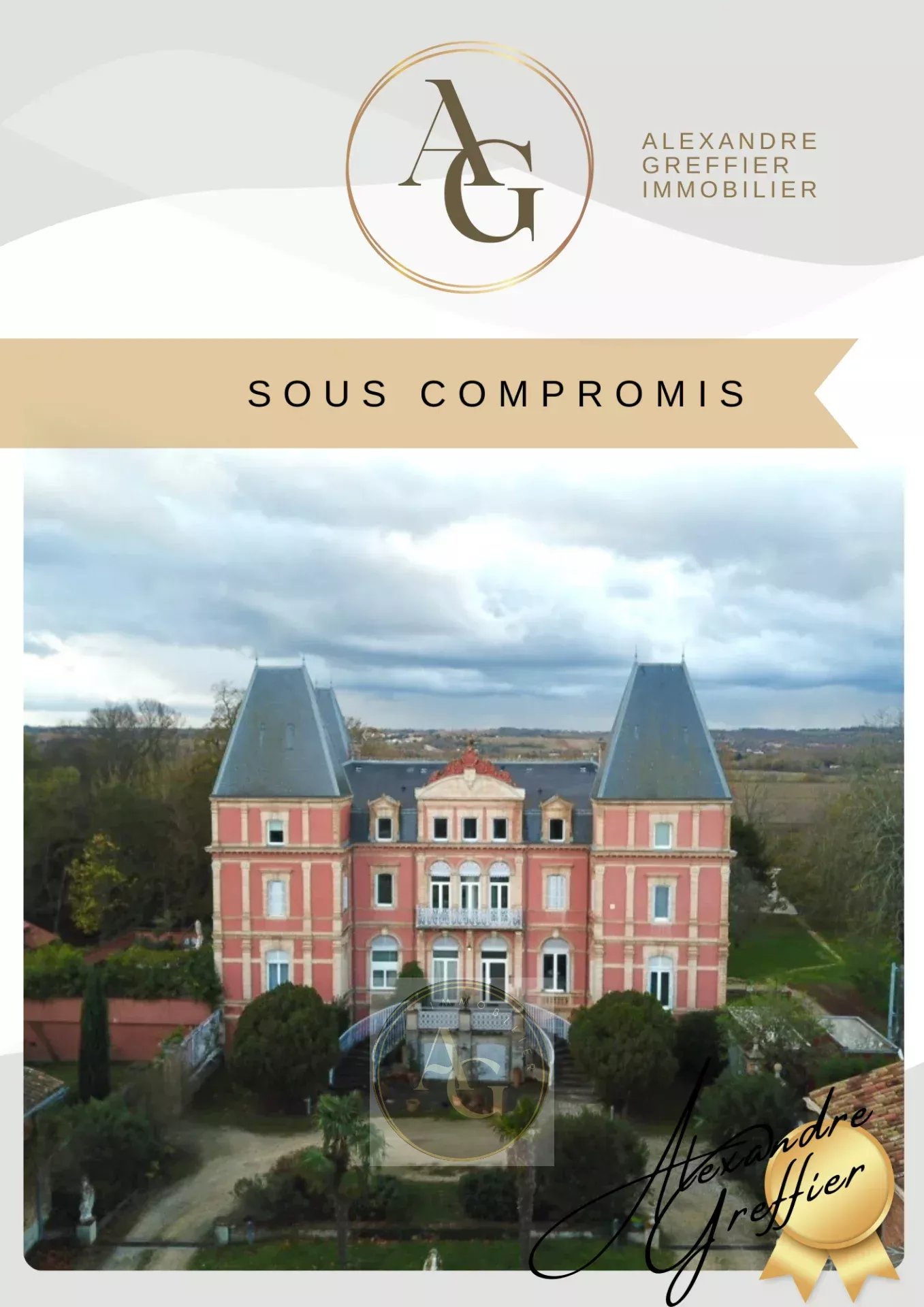 Appartement T2 dans un château d'exception aux portes de Toulouse