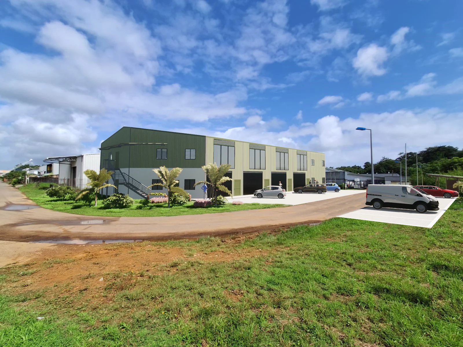 Dpt Guyane (973), à vendre REMIRE-MONTJOLY local/entrepôt de 76.50 m² au rez-de-chaussée ou 1er étage