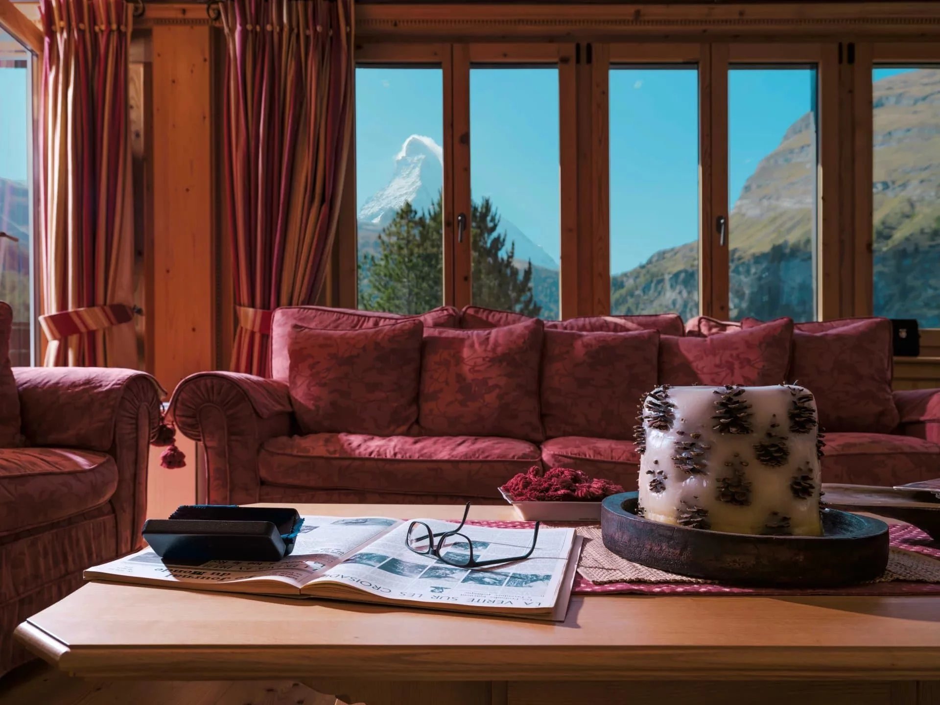 Luxuriöses Ski in / Ski out Chalet mit atemberaubendem Blick auf das Matterhorn