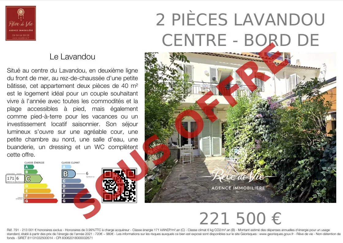 Vente Appartement Le Lavandou