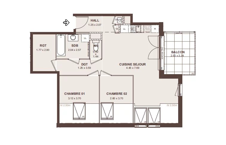 Vente Appartement Neydens