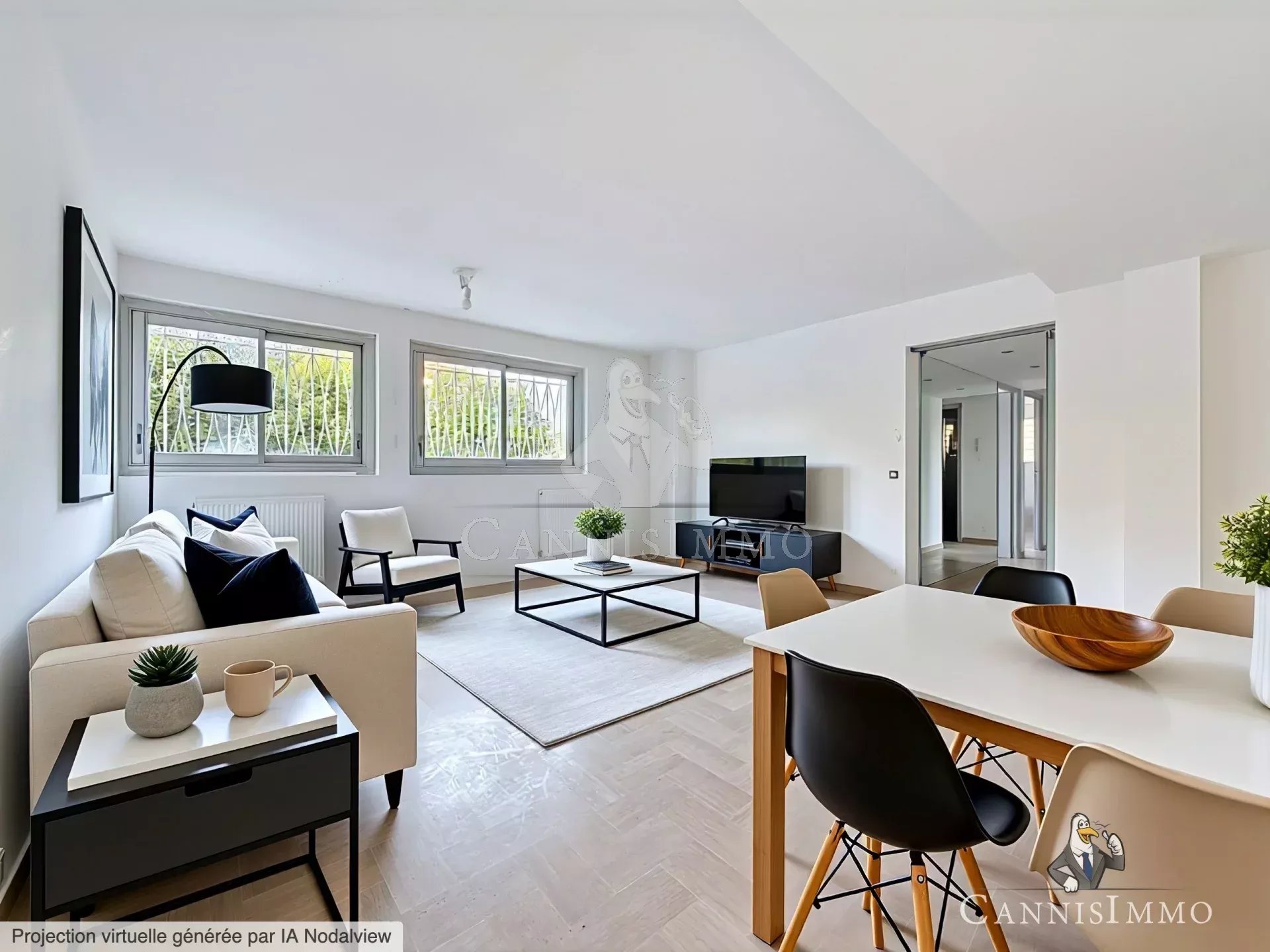 3P ENTIÈREMENT RÉNOVÉ CANNES FORVILLE LIMITE BANANE - PARKING + 2 CAVES