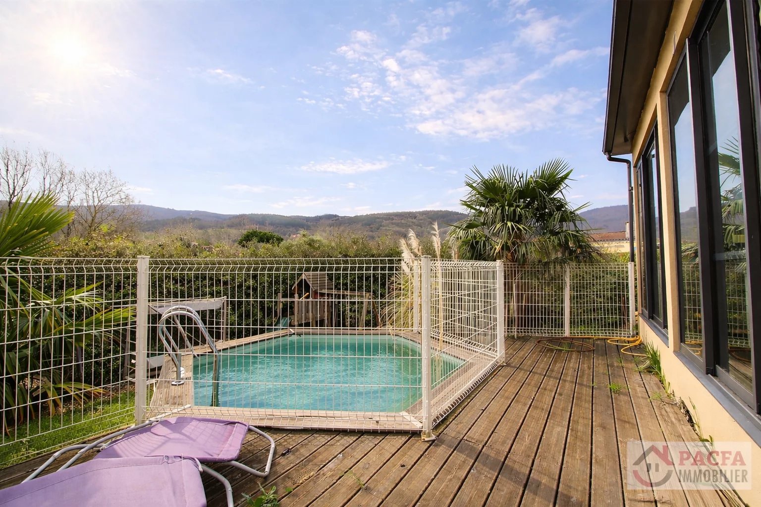 Maison récente plain-pied 131 m² - DPE B - Vue Montagne Noire et piscine