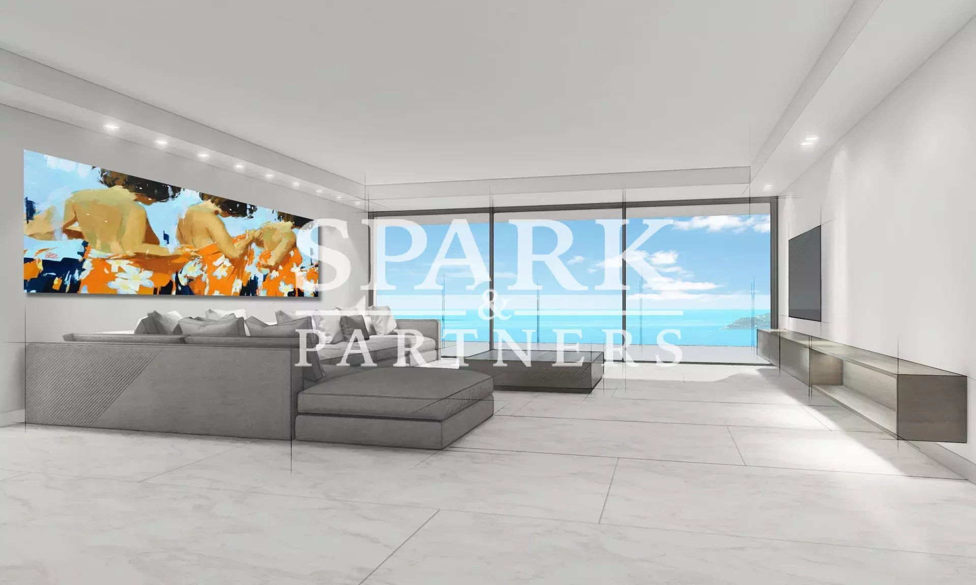 Cap D'Ail - Villa vue mer et piscine