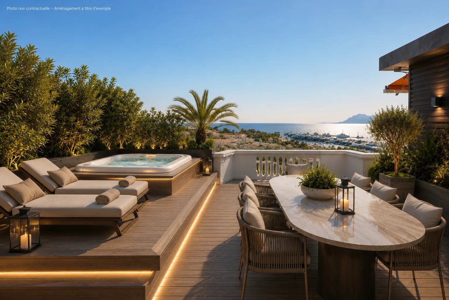 CO-EXCLUSIVITE - Cannes - Croisette - Penthouse avec toit terrasse de 120m2