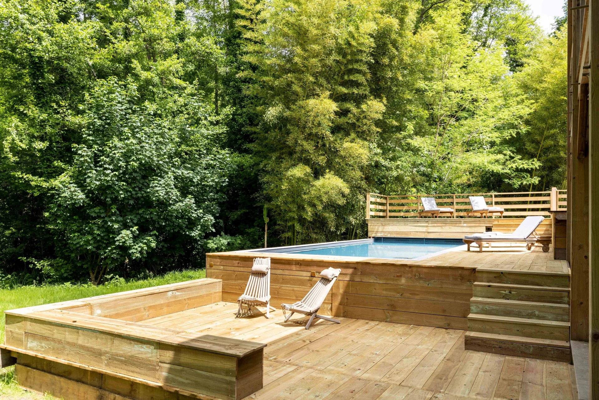 ROBINSON - Stunning Wooden House with heated swimming pool near Seignosse - Saubion - picture 3