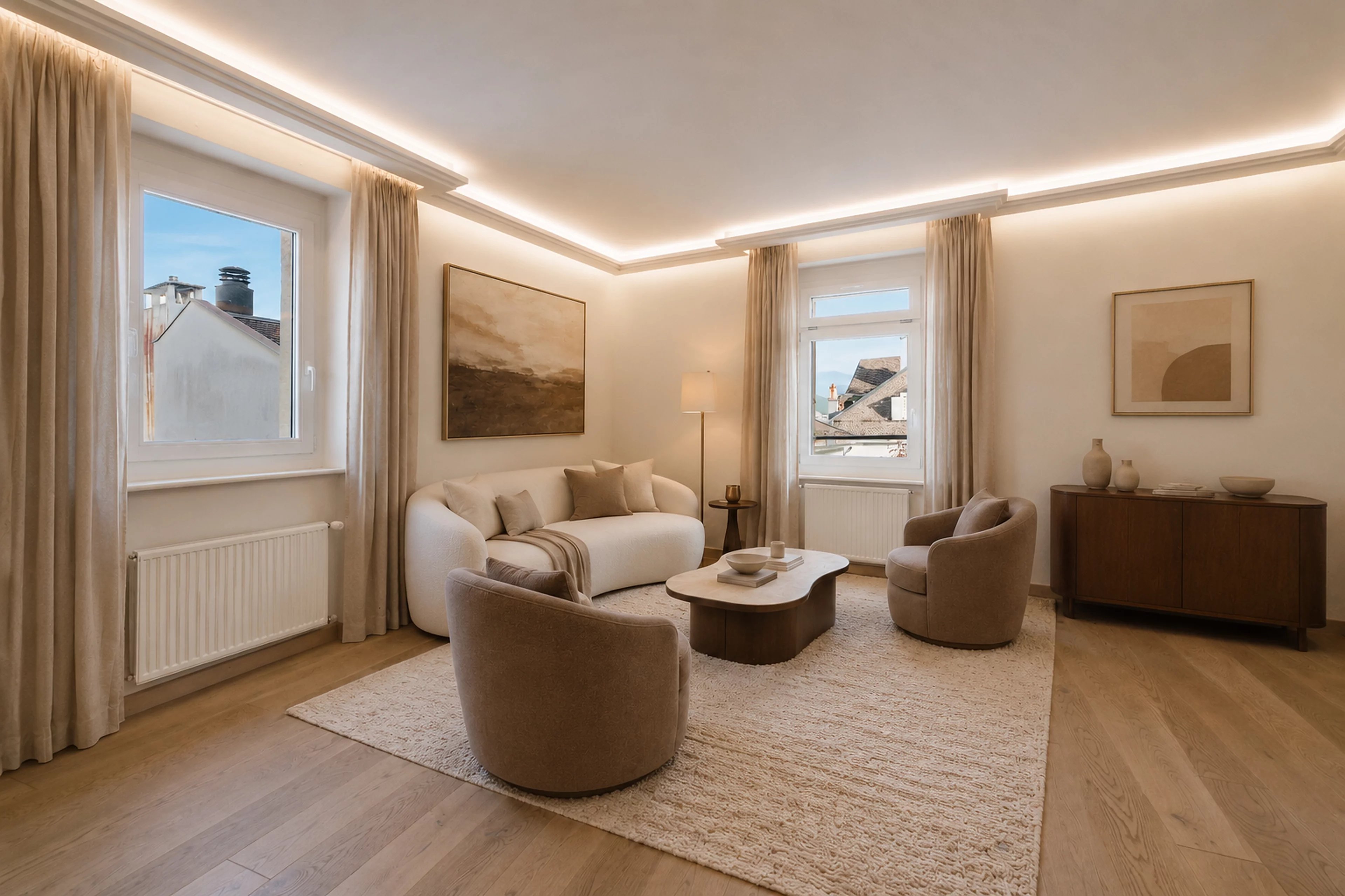 Appartement de 5 pièces avec vue sur le lac et la Cathédrale