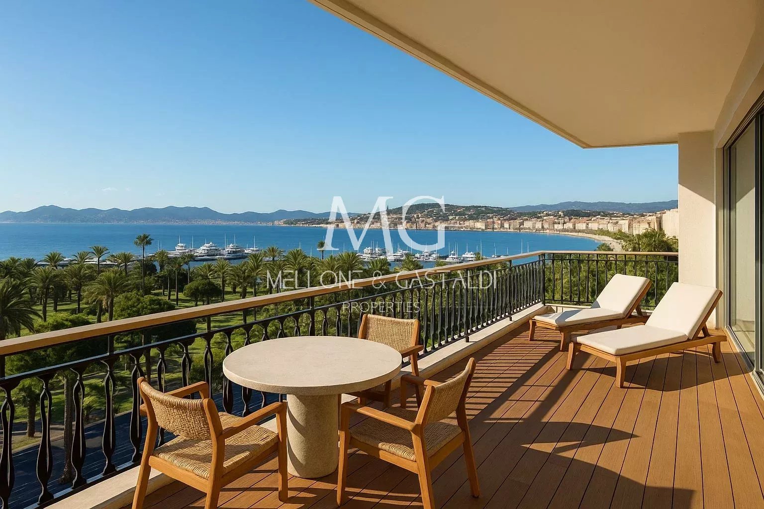 CROISETTE | THREE-ROOM APARTMENT | PANORAMIC SEA VIEW | TERRACE | HIGH FLOOR