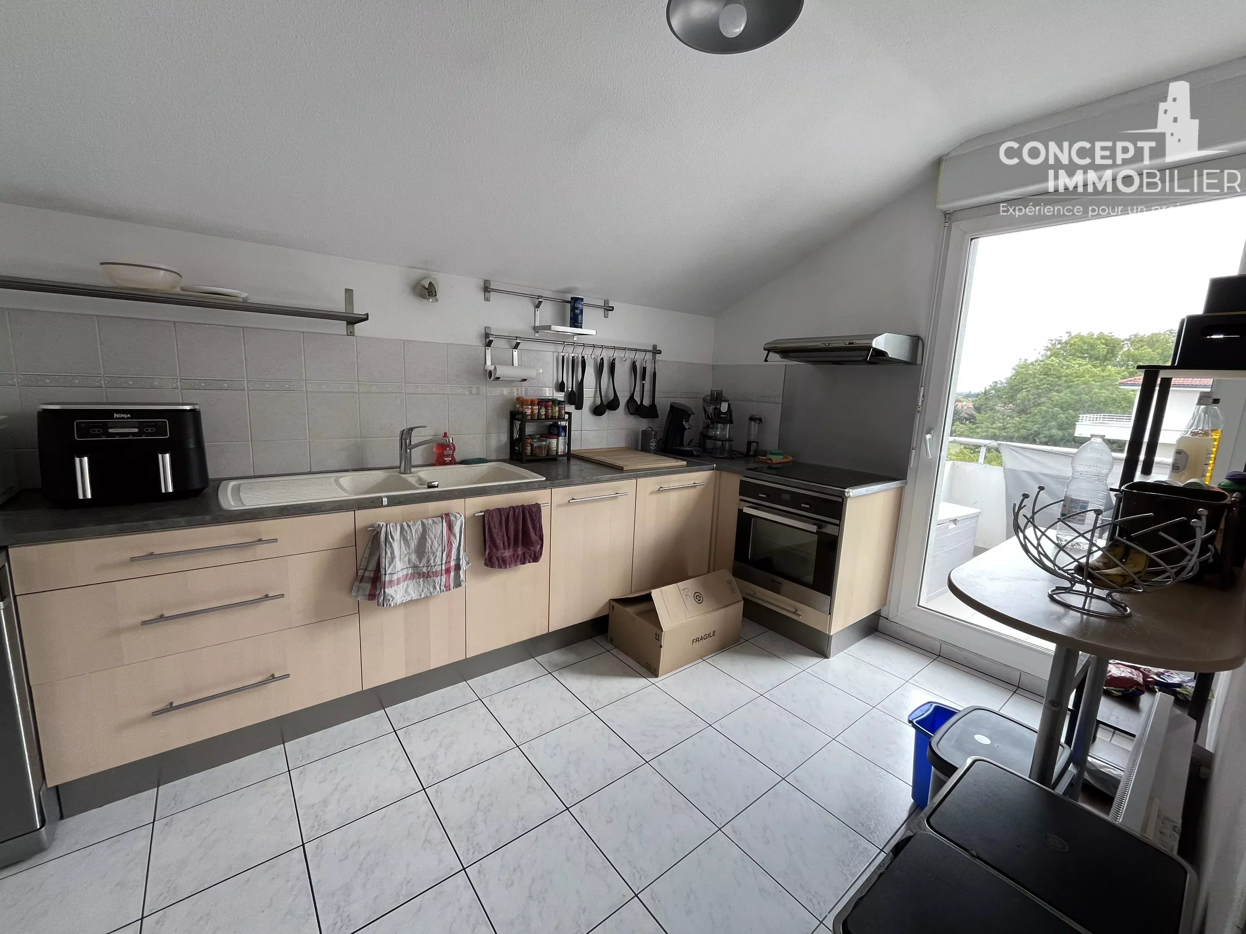 Appartement 68m2 F3 à louer à Thionville - balcon et garage