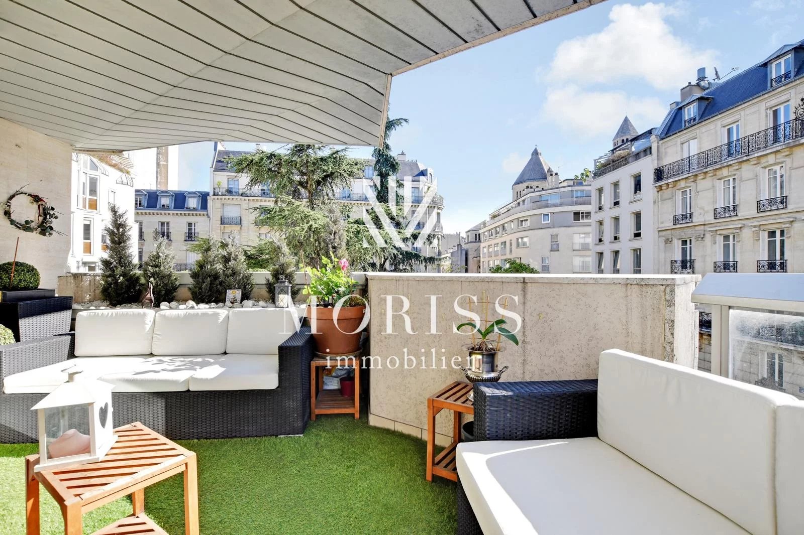 Paris 16 Appartement de 6 pièces + 24 m2 de terrasse Jardin Gall - Image Array