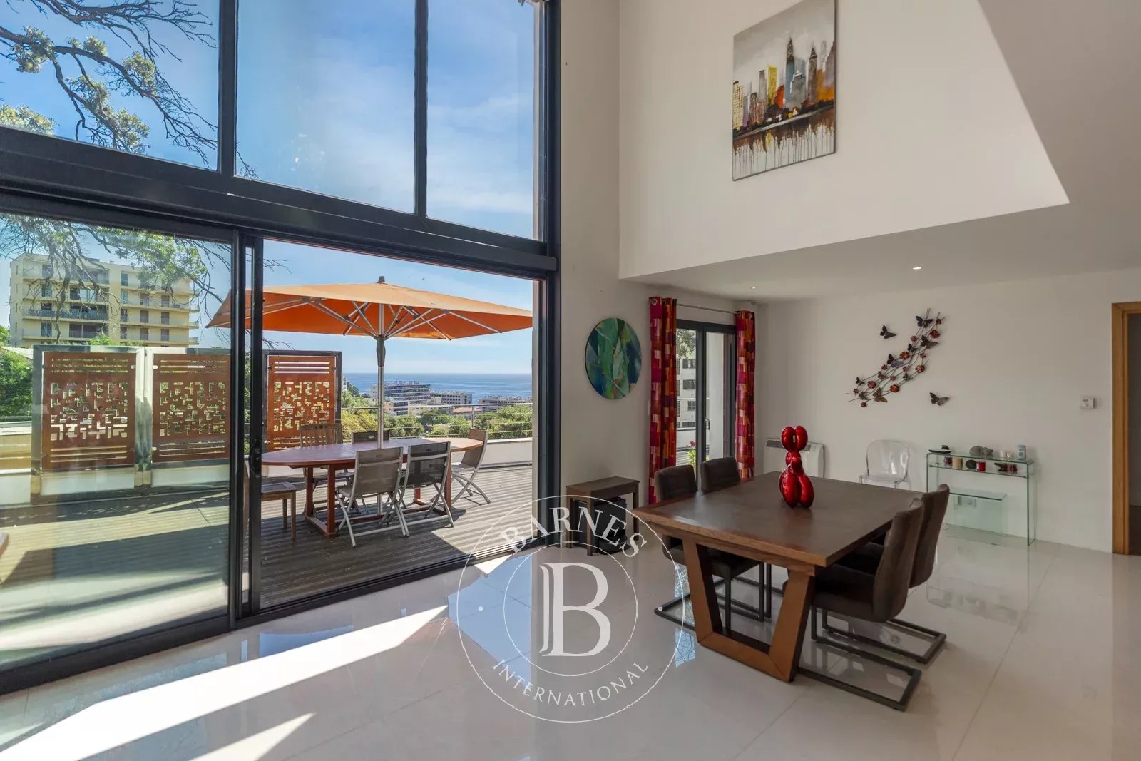 Bastia, contemporary villa with panoramic sea view and indoor pool