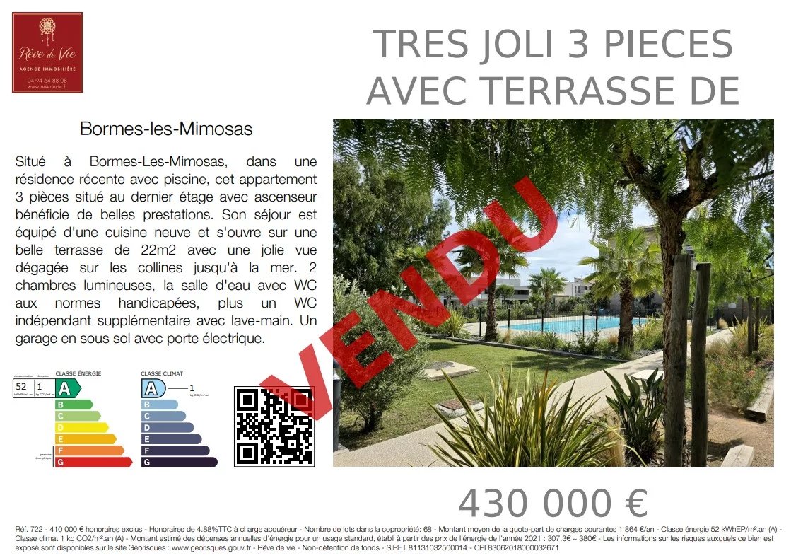 Sale Apartment Bormes-les-Mimosas