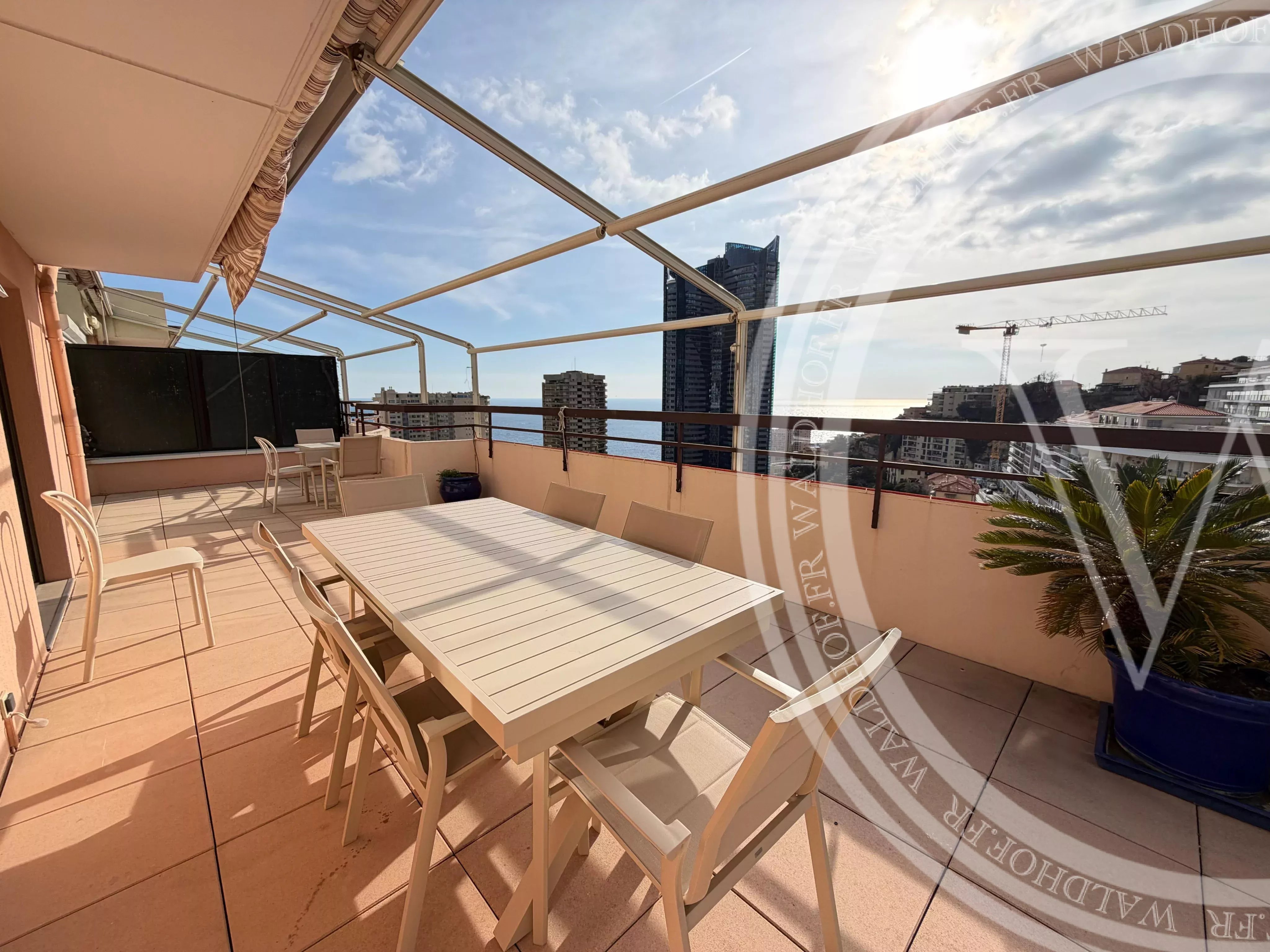 Exceptional Penthouse in Beausoleil with Panoramic Terrace and Sea Views