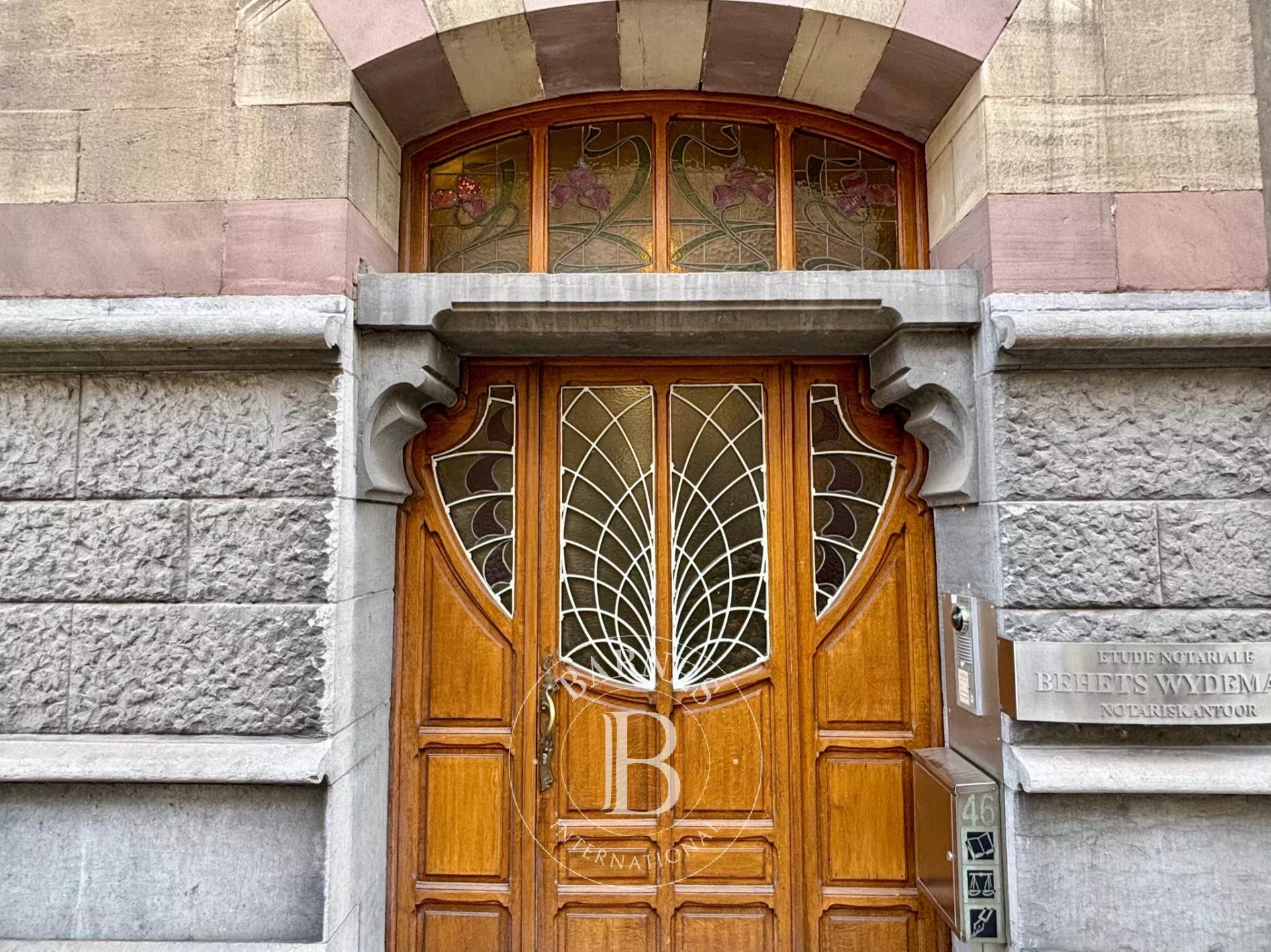 Brussels Squares district - large Art Nouveau house