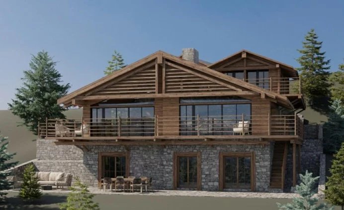 Chalet d'exception en construction