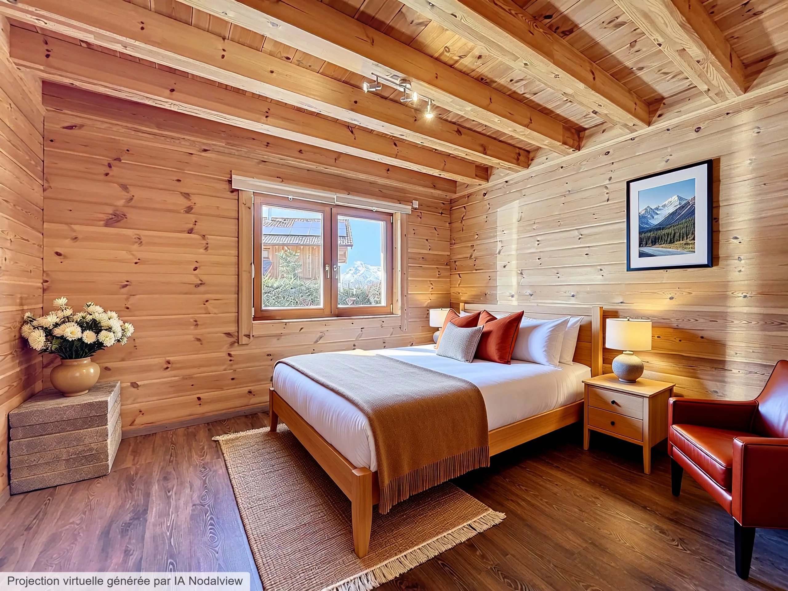 Chalet contemporain avec vue imprenable sur les Alpes