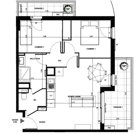 APPARTEMENT T3 / TERRASSE - Photo 4