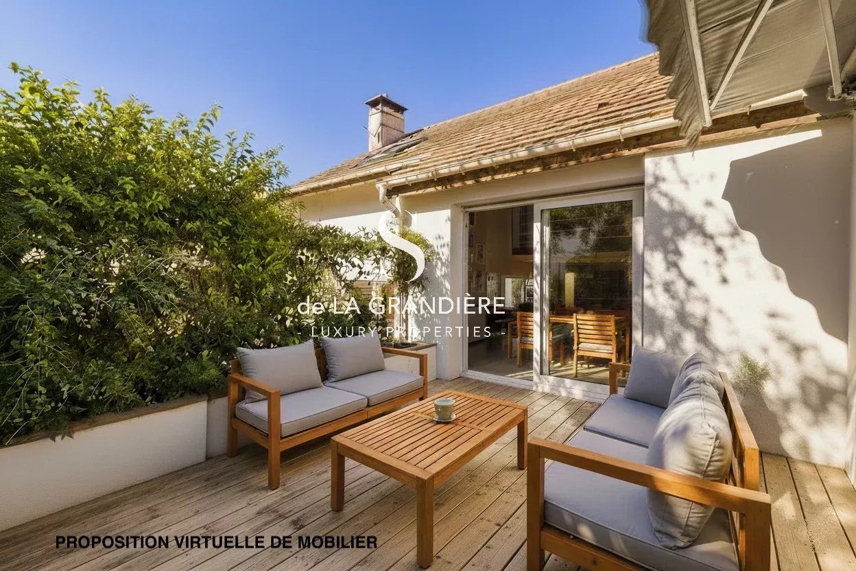 Île Saint-Germain - Maison familiale, 6 chambres, jardin, terrasses.