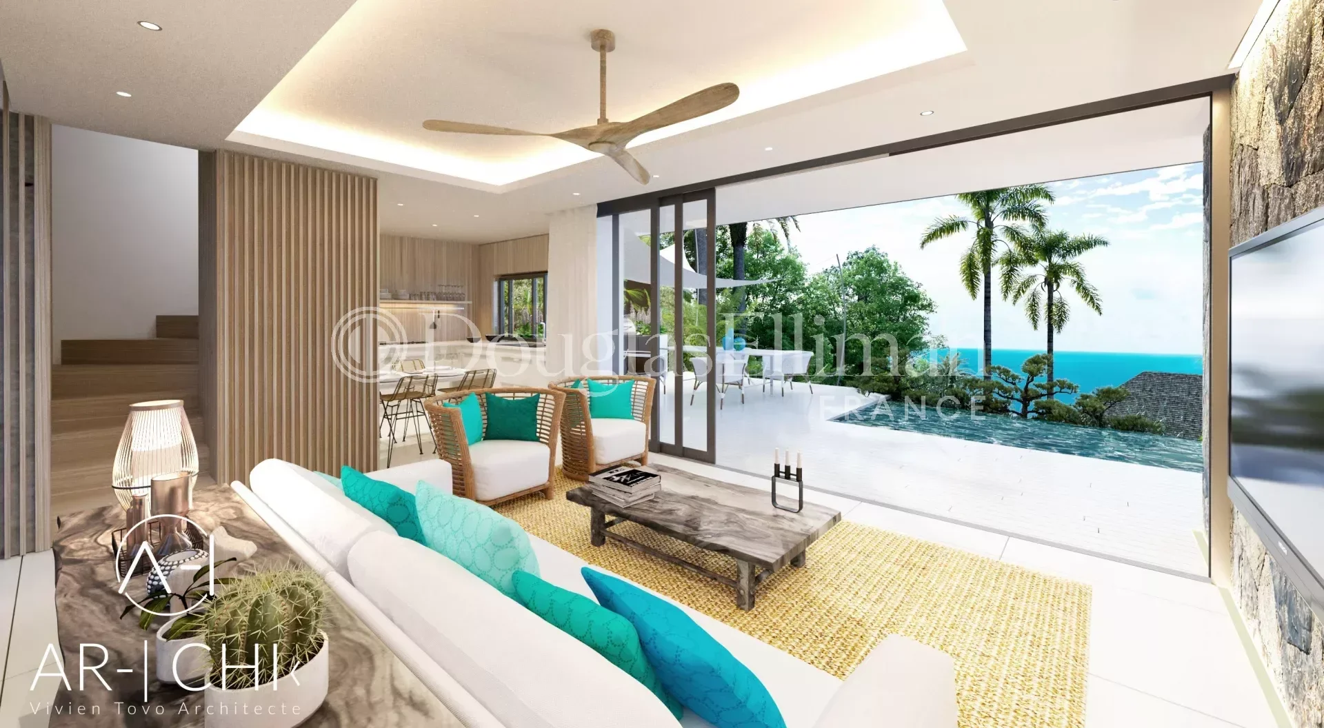 Saint-Barth – Merlette – Villa 3 chambres vue mer – Piscine - Image nᵒ2