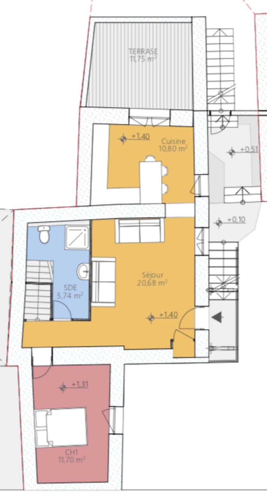 Morancé - Maison à rénover d'environ 65 m²