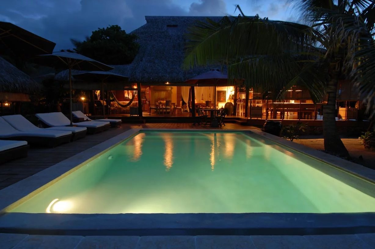 Villa Green Lodge in Moorea on the Beach