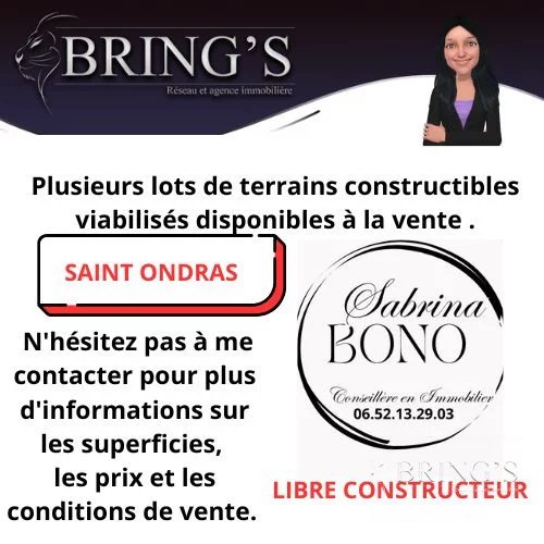 Vente Terrain constructible Saint-Ondras