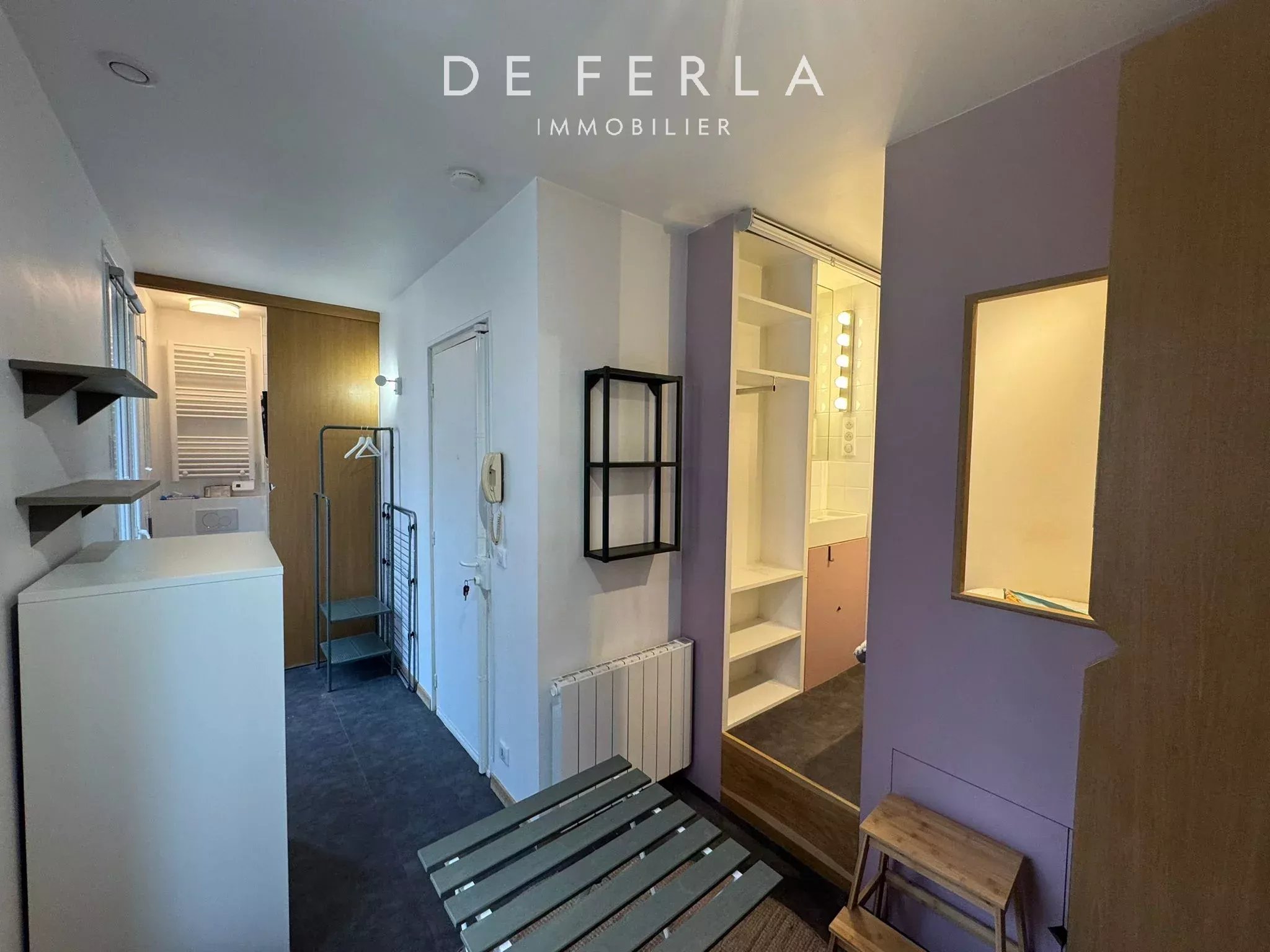 Studio optimisé de 13,41 m² au dernier étage – Paris 15è, rue Franquet