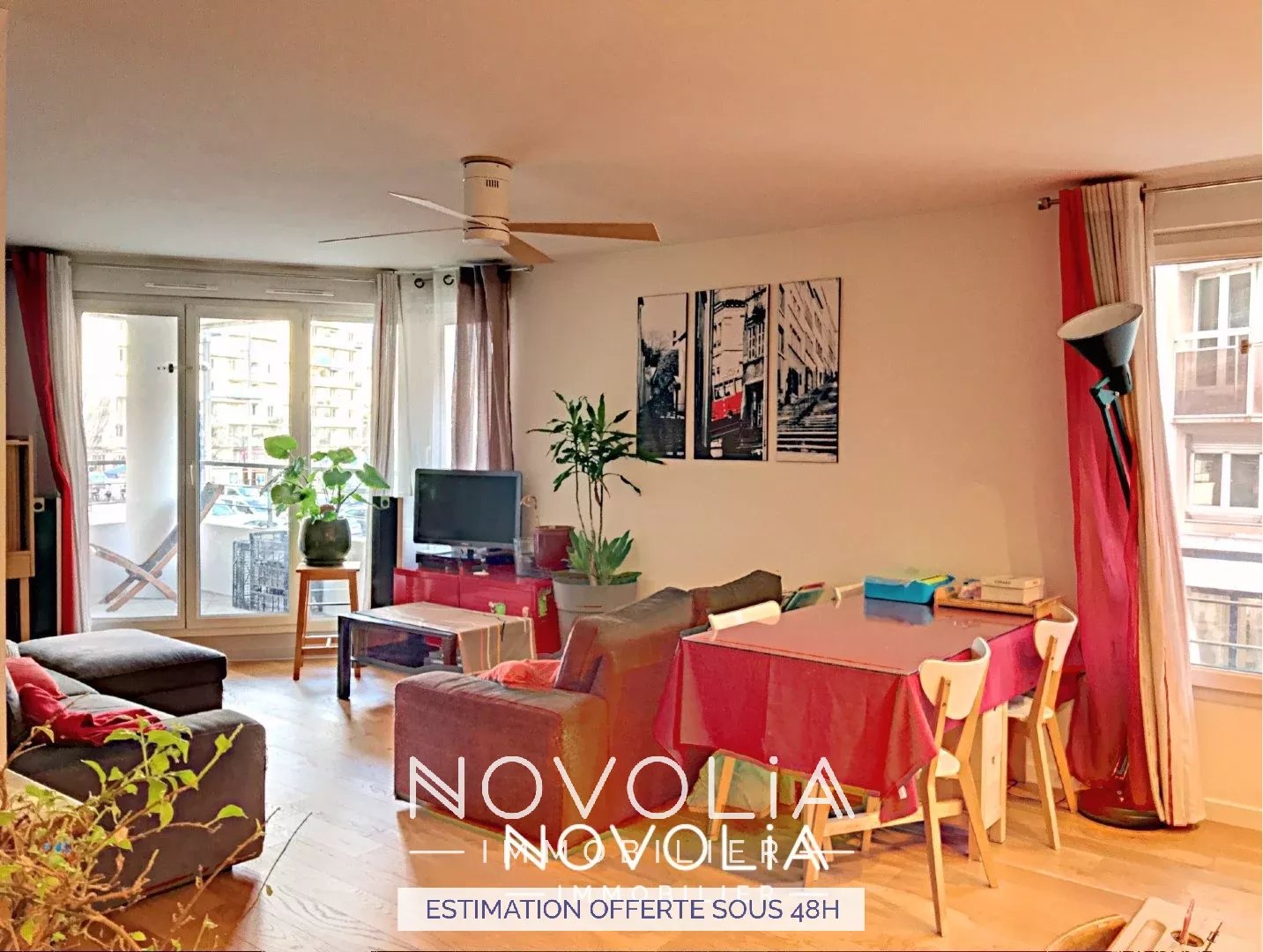 Achat Appartement Surface de 86.92 m/ Total carrez : 86 m, 4 pices, Villeurbanne (69100)