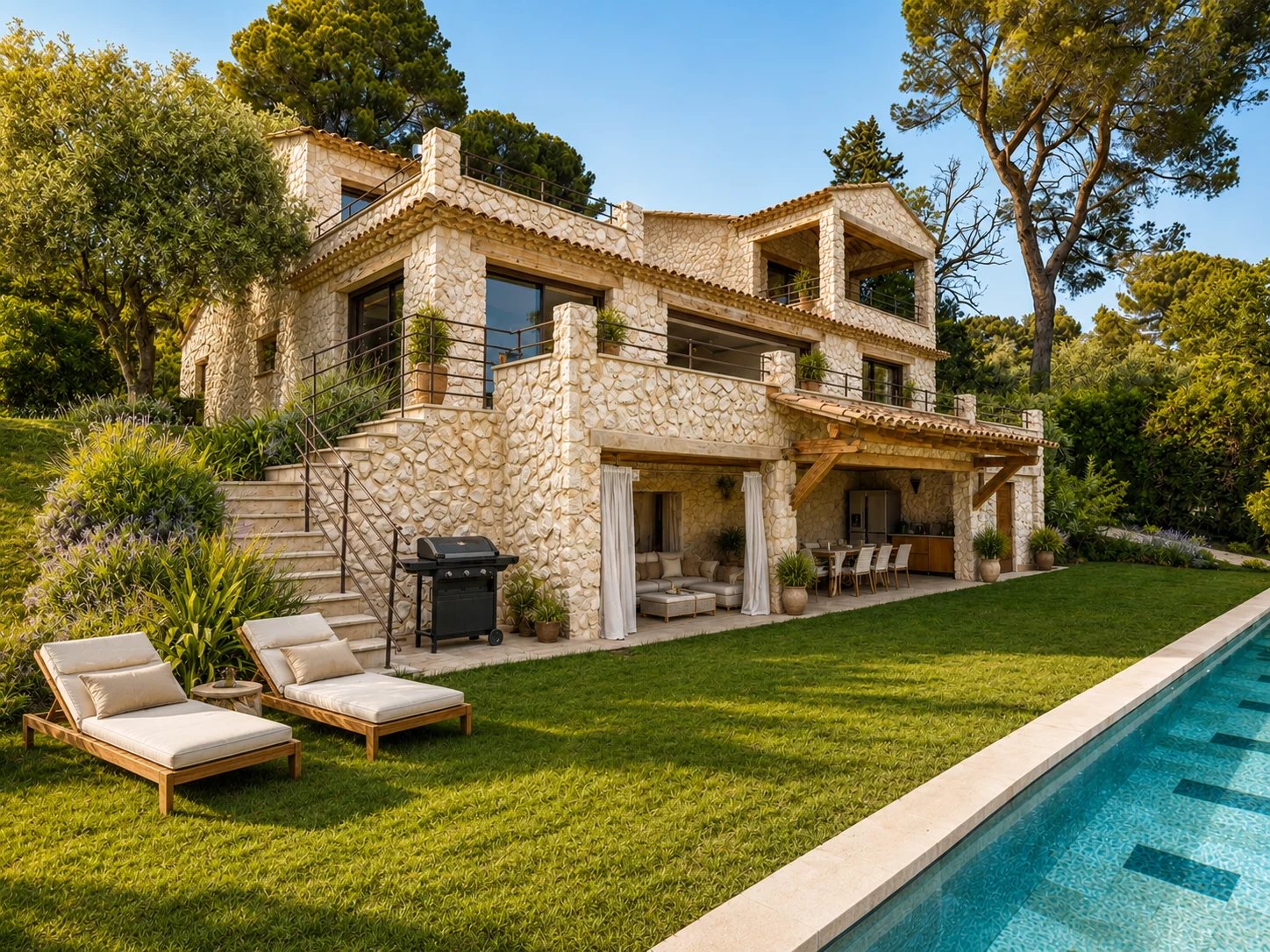 Saint-Paul-de-Vence - Premium villa with panoramic sea and village views