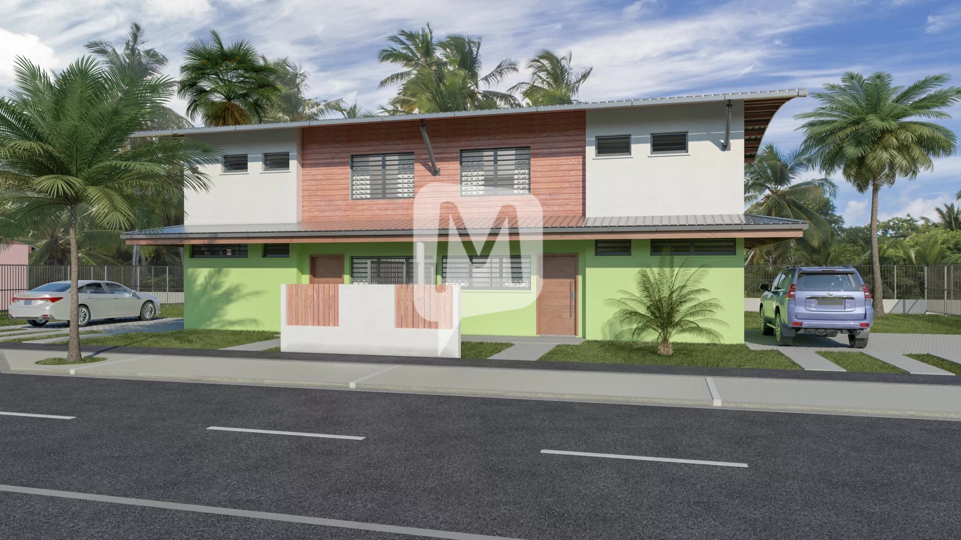 Dpt Guyane (973), à vendre MATOURY Maison de ville duplex T4 de 89,1 m²