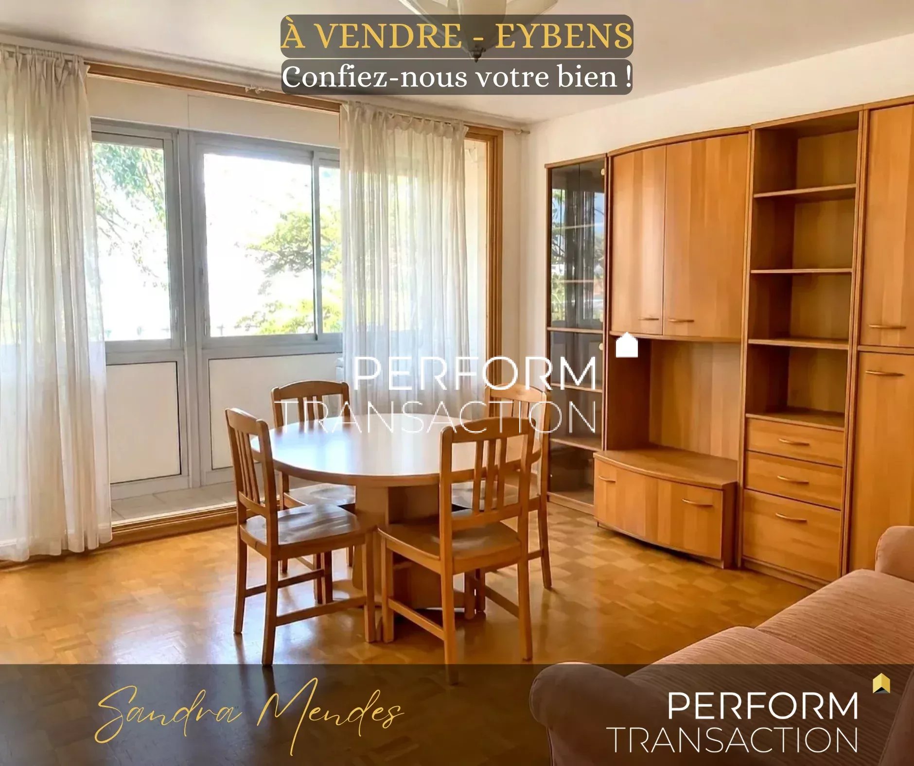 Appartement T3 59 m² à rénover – Eybens Victor Hugo