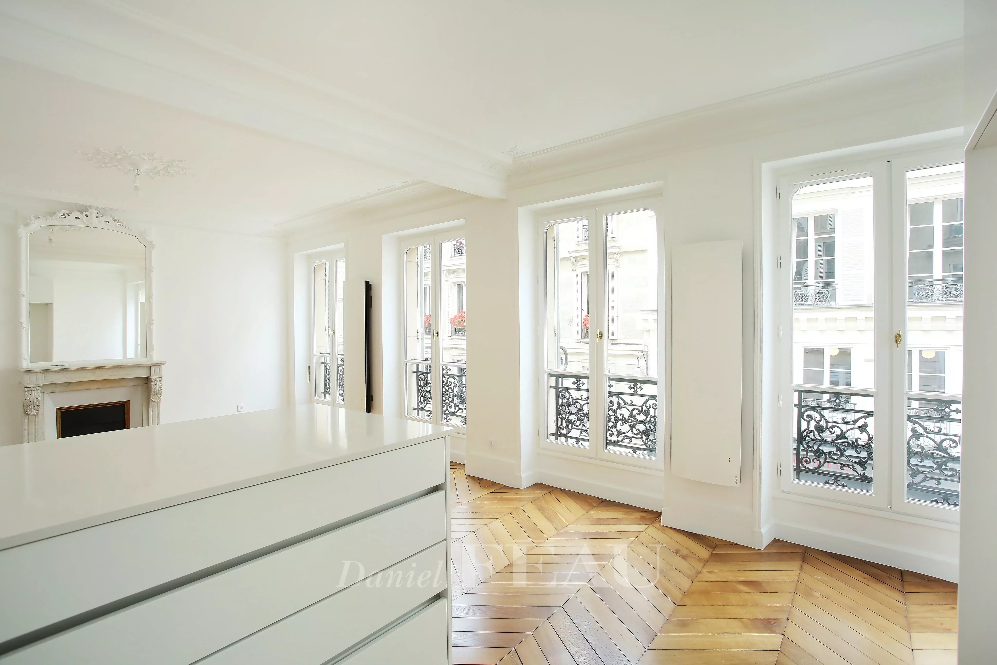 Kitchen Fireplace Wooden floor