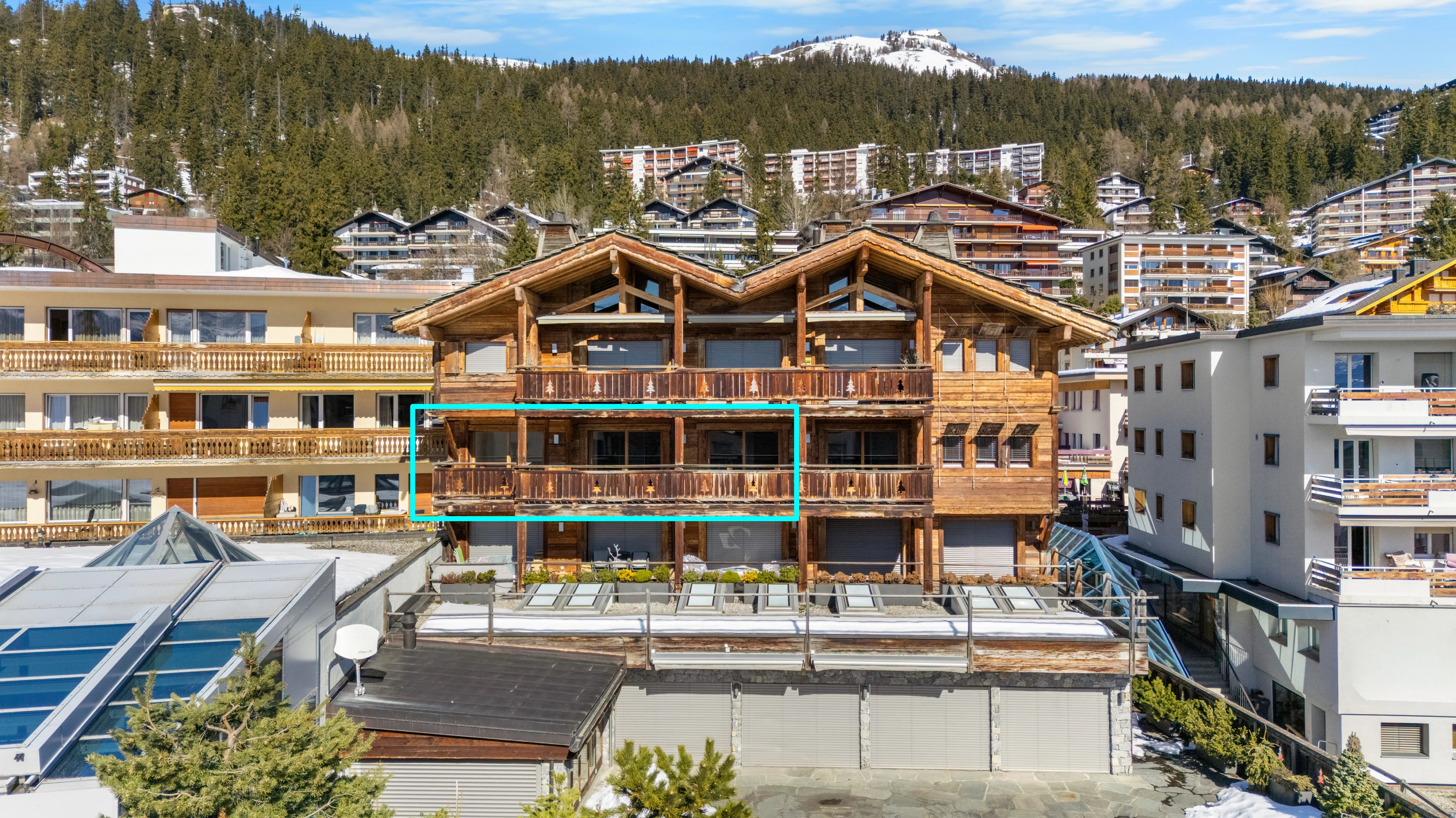 Appartement 4 pièces 1/2 SUD-OUEST au centre de Montana station - Grand balcon, vue, garage