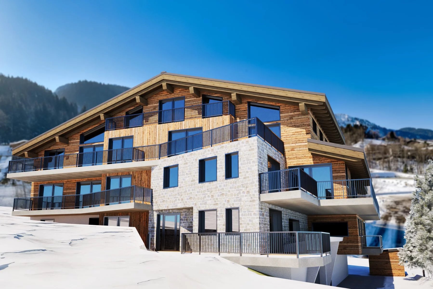 Photo of LES HOUCHES - New build apartment building comprising 12 apartments