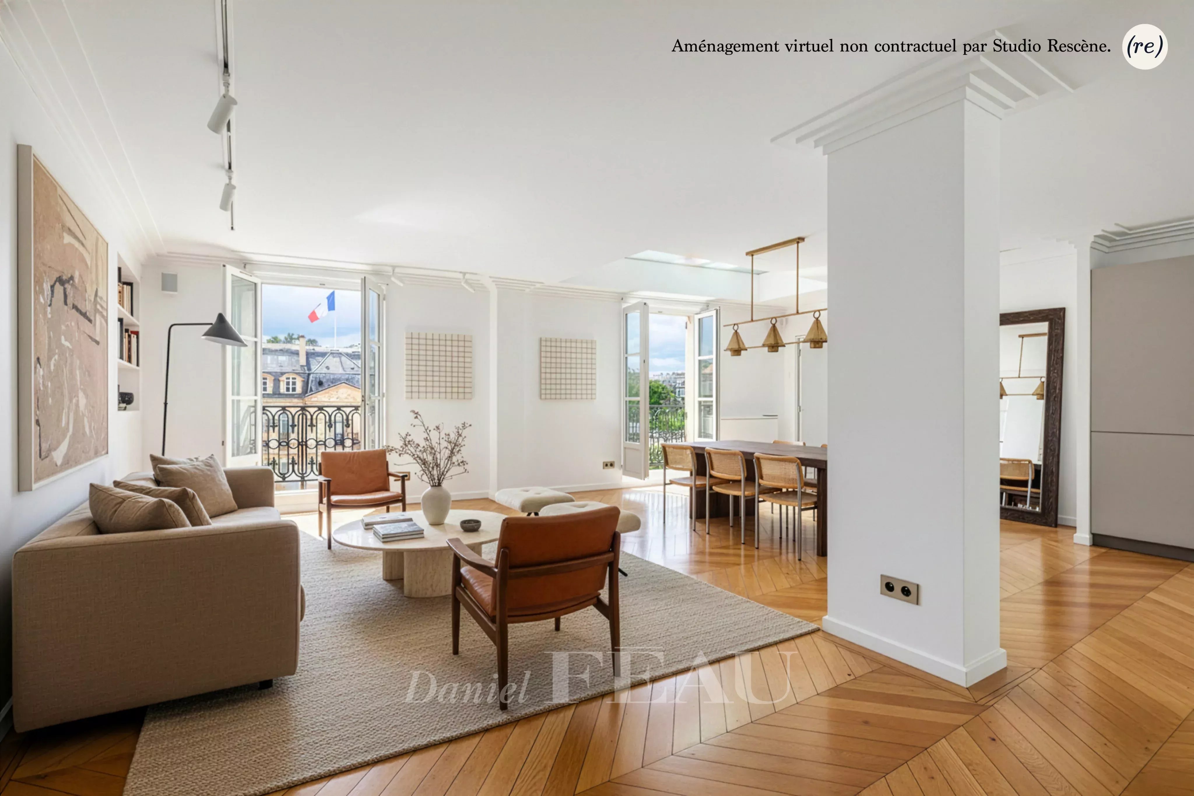 Paris 8th District –  A 3/4 bed apartment facing the Elysee Palace