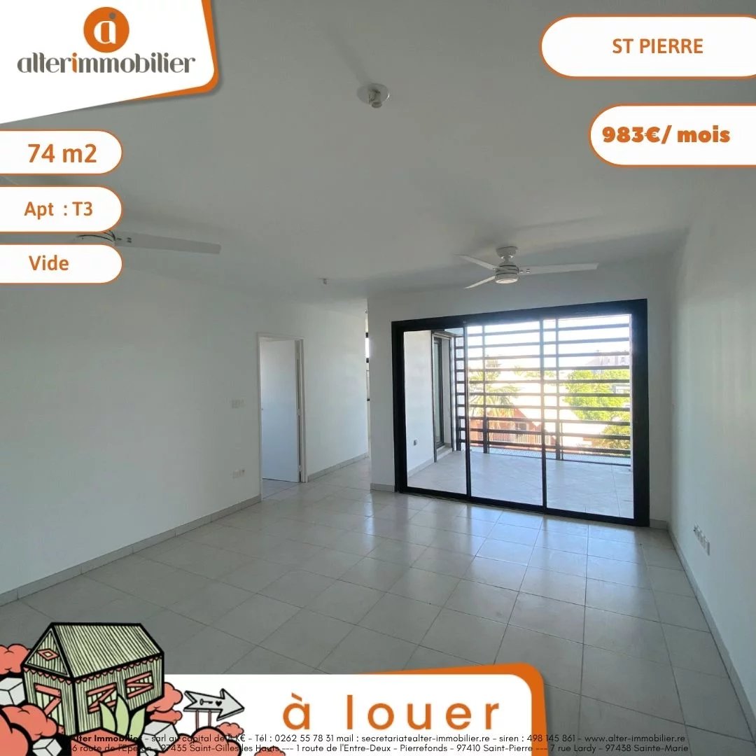 A LOUER - T3 Vide - ST PIERRE
