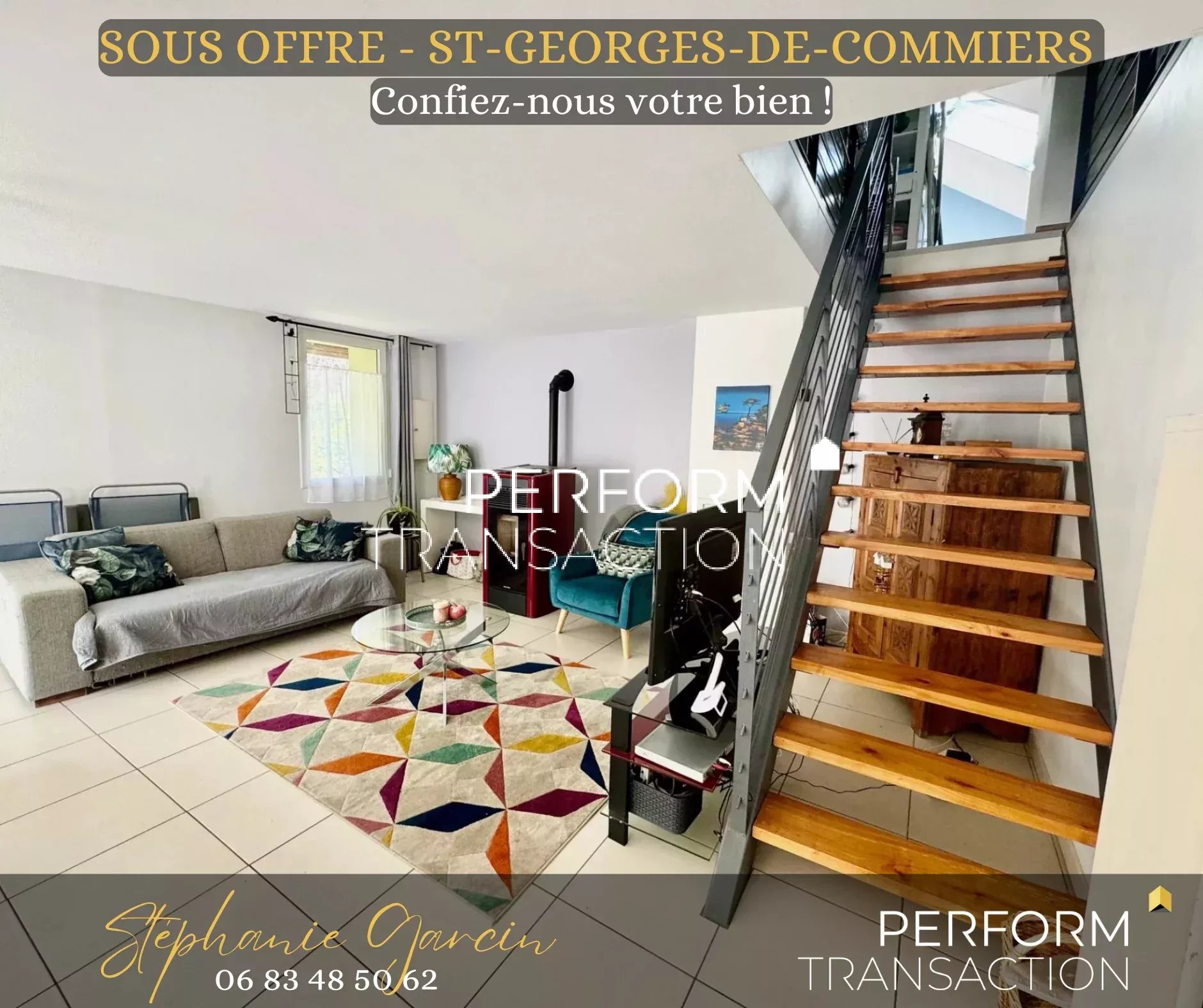 SAINT GEORGES DE COMMIERS-T3 duplex avec terrasse