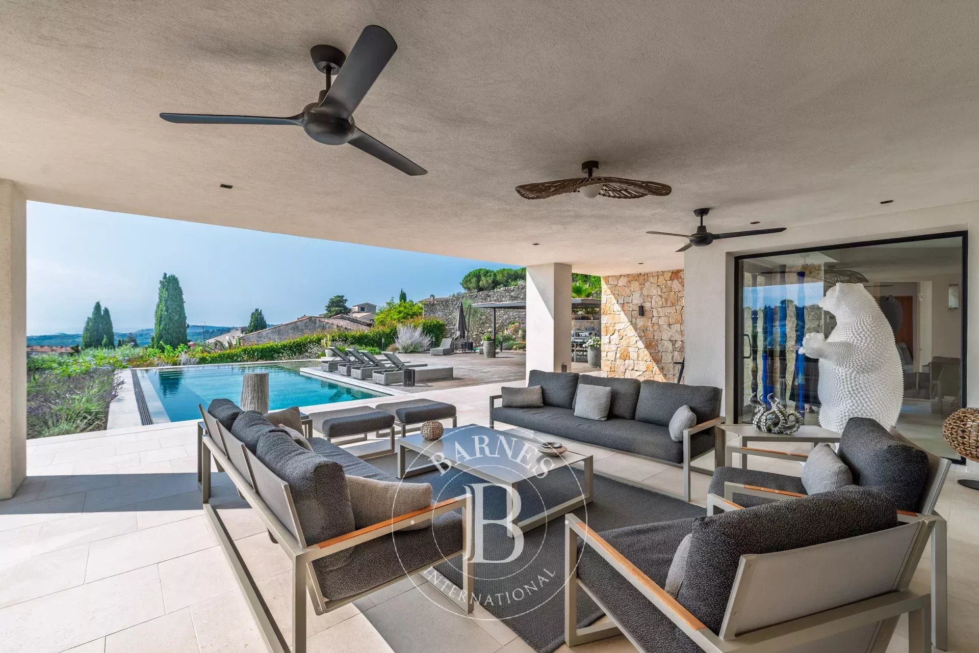 Walking distance from Biot - Stunning recent contemporary villa - Sea and village views - 6 bedrooms - picture 6