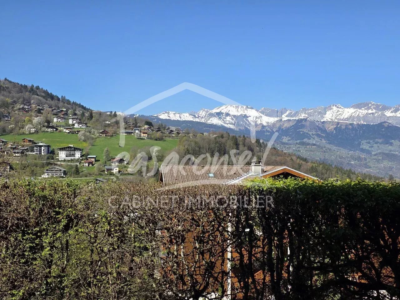 la vue sur les Aravis 