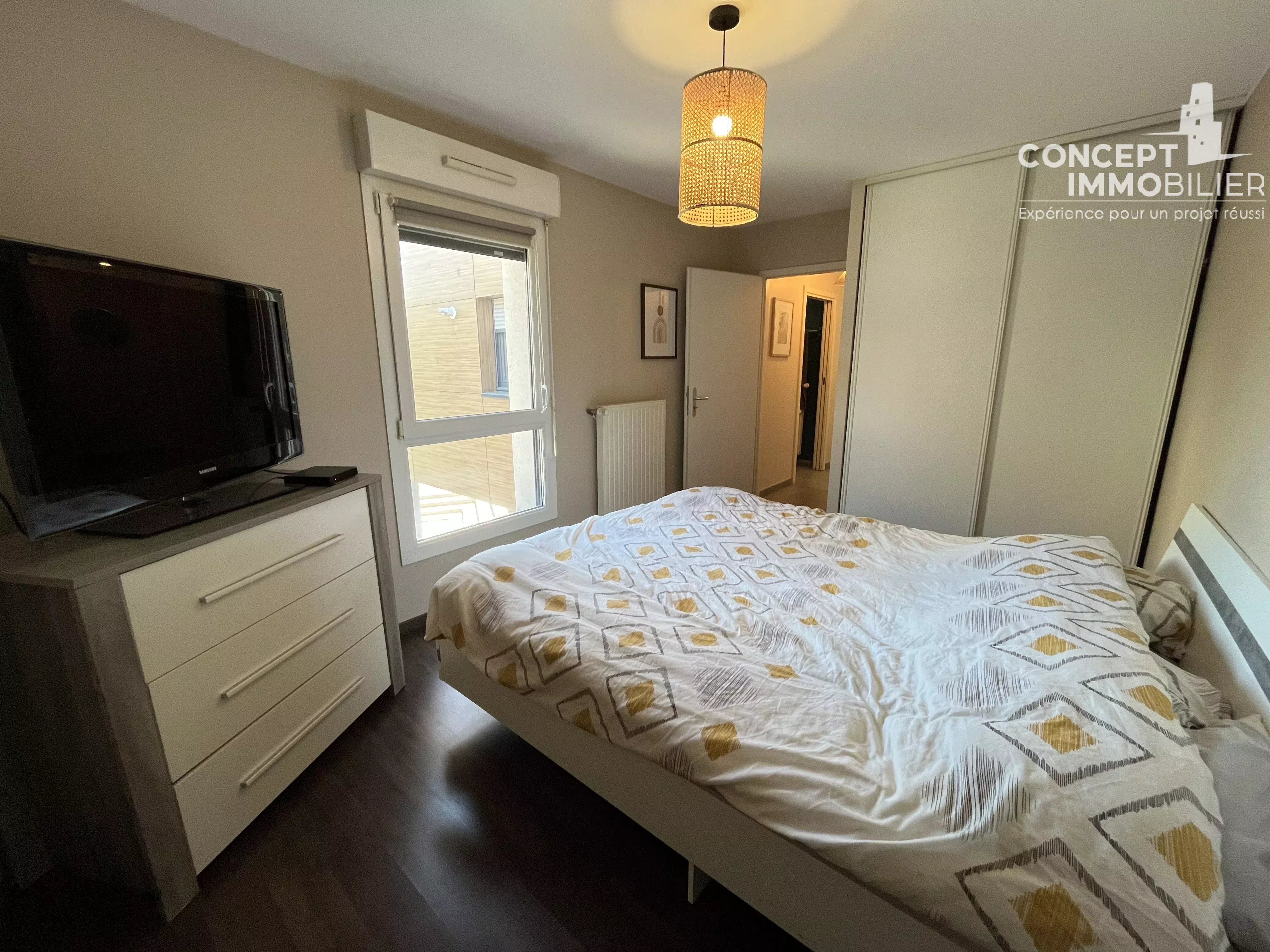 Appartement meublé F3 de 60 m² avec terrasse, garage et cave à Terville